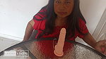 Sexy Mature Colombian Debuts Her New Dildo by Giving Her Wet Blowjob in Her Mouth