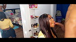 Sexy evil girl ruins 2 orgasms and still wants more cum (so messy!)