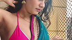 SEXY BHABHI TOO SIZZLING IN BRA BLOUSE SAREE SEDUCTIVE VIEW