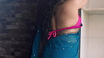 SEXY BHABHI TOO SIZZLING IN BRA BLOUSE SAREE SEDUCTIVE VIEW