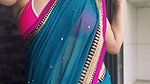 SEXY BHABHI TOO SIZZLING IN BRA BLOUSE SAREE SEDUCTIVE VIEW