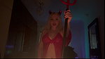 SEXY BLONDE DRESSES UP AS A DEMON TO PLEASE HER STEPBROTHER