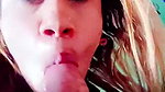 Sexy baby girl delicius mouth lick nd clean my cook until splash all my cream in very hot tonguer darling