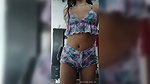 Sexy 18 year old Latina schoolgirl sends video to her teacher, under her clothes you can see everything. carelessness