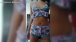 Sexy 18 year old Latina schoolgirl sends video to her teacher, under her clothes you can see everything. carelessness