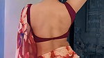 SHRIJU DAMN SEDUCTRESS IN BACKLESS SAREE TEMPTING VIEW