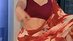 SHRIJU DAMN SEDUCTRESS IN BACKLESS SAREE TEMPTING VIEW