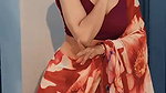 SHRIJU DAMN SEDUCTRESS IN BACKLESS SAREE TEMPTING VIEW