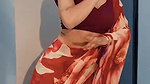 SHRIJU DAMN SEDUCTRESS IN BACKLESS SAREE TEMPTING VIEW