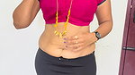 Tamil Bootylicious Youtuber Navel Play without Saree