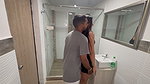 Sex in the bathroom fucking fast before our parents enter