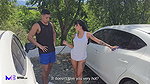 Sex in a public car wash – Max Betancur and Athenea Rosse