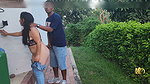 Rioc and Anita really want to fuck, and the desire caught them behind the temple
