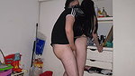 Real Amateur! Beautiful and Sexy Woman in Skirt She Nudes Slowly to Ride