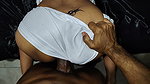 POV – Tiny outfit, quickie and creamy finish on her back