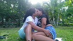 playing outdoors