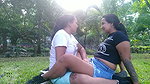 playing outdoors