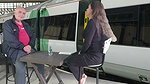 Playing a Game at a Trainstation with Garabas and Olpr