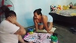 Pair of bandits playing with their exuberant bodies