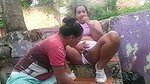 oops what a delicious chocolate my love let me suck it