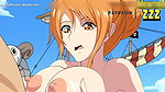 ONE PIECE NAMI GIVES LUFFY A TITJOB