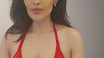 Flora saini Sexy red bikini live 1