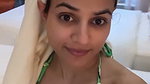 Hot girl in bikini milky white boobs show 1