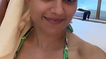 Hot girl in bikini milky white boobs show 1