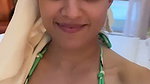 Hot girl in bikini milky white boobs show 1