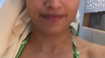 Hot girl in bikini milky white boobs show 1