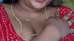 Hot milf divya in red blouse mountain boobs closeup view 1