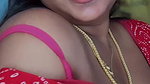 Hot milf divya in red blouse mountain boobs closeup view 1