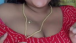 Hot milf divya in red blouse mountain boobs closeup view 1