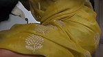 KAALI BRA LESS BEAUTY SLUTTY LOOKS IN SAREE 1