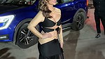 KANGNA SHARMA IRRESISTIBLE MILKY AMPLE CLEAVAGE IN BLACK SEDUCTION 1