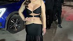 KANGNA SHARMA IRRESISTIBLE MILKY AMPLE CLEAVAGE IN BLACK SEDUCTION 1