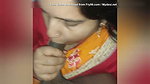 Indian bhabhi sucking in handsjob and cream