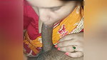 Indian bhabhi sucking in handsjob and cream