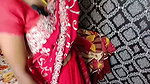 My Friend’s Wife Came Over; She Was Wearing a Red Saree and a Red Panty-and-bra Set. I Lubed Her up and Pounded Her Hard