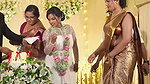 Chubby dusky malayali girl sexy deep navel and tummy in maroon saree