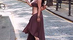 hot desi lady in sexy marron costume