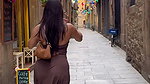 hot desi lady in sexy marron costume