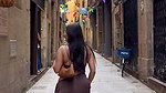 hot desi lady in sexy marron costume