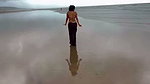 sexy desi girl fleshy navel in beachwear