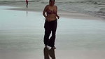 sexy desi girl fleshy navel in beachwear