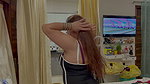 vandana Huge tits a cleavage in black and pink dress