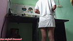 Desi Village Mummy was fucked so hard in the kitchen by making her a mare that she started screaming, hot Hindi audio HD sex