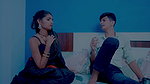 Beautiful woman giving blowjob to her husbands elder brother 1