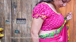 Jayashree Bhabhi hot scene – Saree wear, Back show, Navel slip, Slight cleavage 1