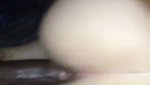 BBC filled her pussy with so much cum
